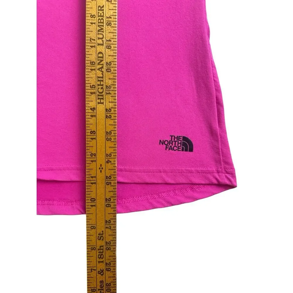 North Face Flash Dry Tank Top Lightweight Racerback Workout Pink Black Trim Med
